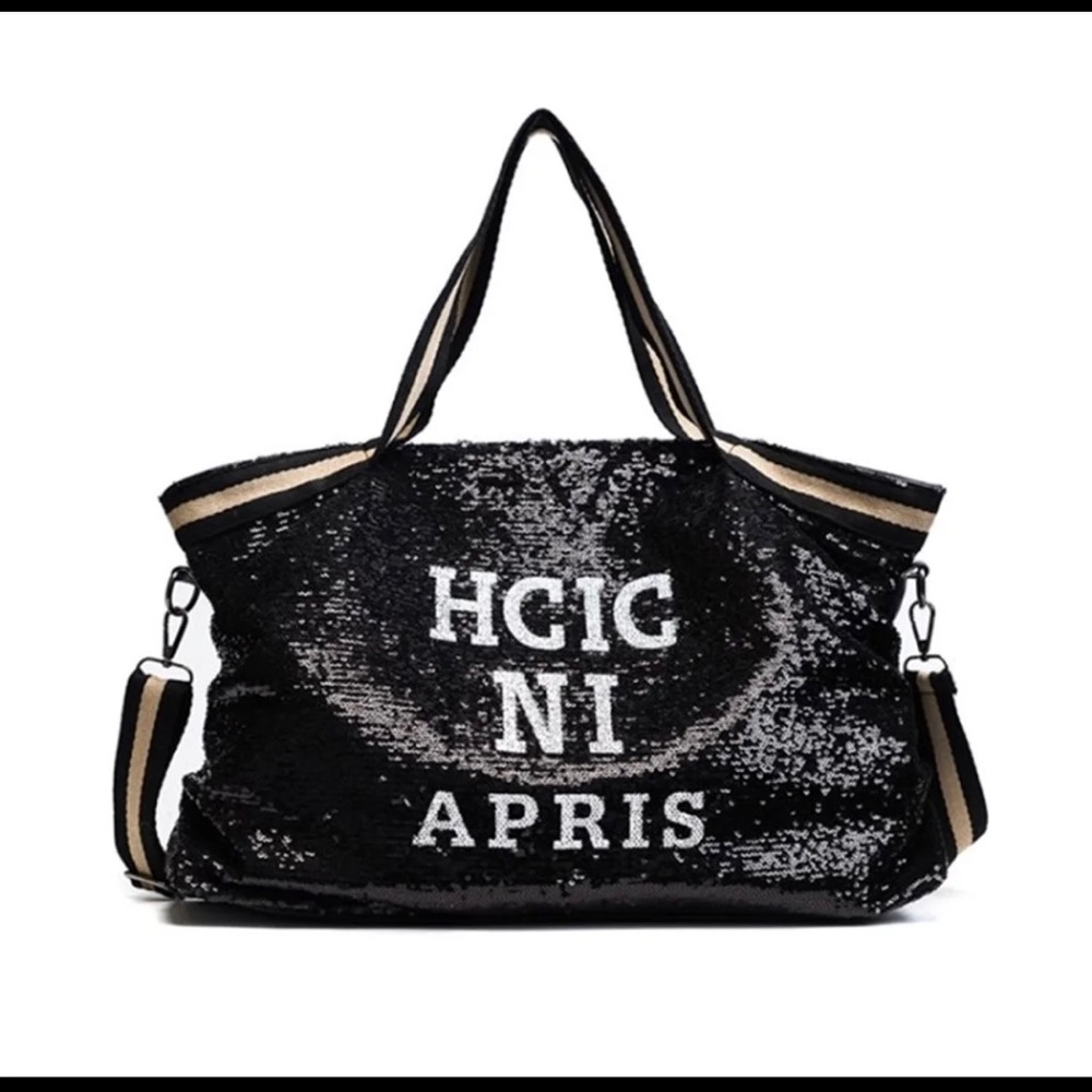 - Large black  Sequins tote